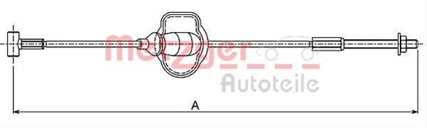 Cablu Frana De Parcare Metzger Ford 10.5416