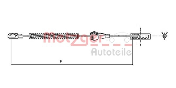 Cablu Frana De Parcare Metzger Opel 11.5959