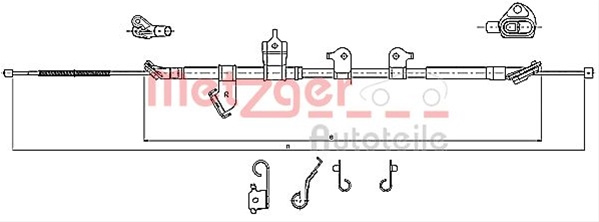 Cablu Frana De Parcare Metzger Toyota 17.1567