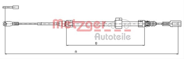 Cablu Frana De Parcare Metzger Vag 10.9882