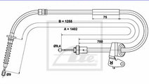 Cablu, frana de parcare MINI MINI Cabriolet (R57) ...