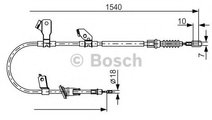 Cablu, frana de parcare MITSUBISHI COLT CZC Cabrio...