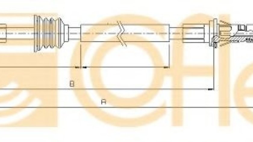 Cablu, frana de parcare NISSAN INTERSTAR caroserie (X70) (2002 - 2016) COFLE 10.6852 piesa NOUA