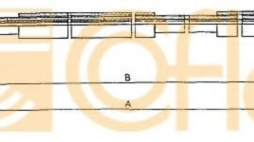 Cablu, frana de parcare PEUGEOT 306 (7B, N3, N5) (1993 - 2003) COFLE 10.6026 piesa NOUA