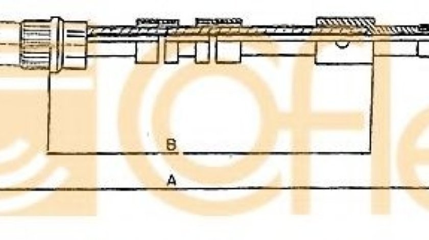 Cablu, frana de parcare PEUGEOT 306 (7B, N3, N5) (1993 - 2003) COFLE 10.6024 piesa NOUA