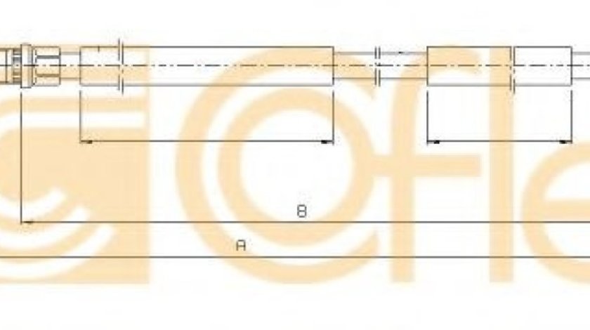 Cablu, frana de parcare PEUGEOT 306 Hatchback (7A, 7C, N3, N5) (1993 - 2003) COFLE 10.6031 piesa NOUA