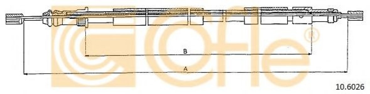 Cablu, frana de parcare PEUGEOT 306 Hatchback (7A, 7C, N3, N5) (1993 - 2003) COFLE 10.6026 piesa NOUA