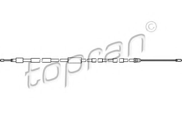 Cablu, frana de parcare PEUGEOT 306 Hatchback (7A, 7C, N3, N5) (1993 - 2003) TOPRAN 721 634 piesa NOUA