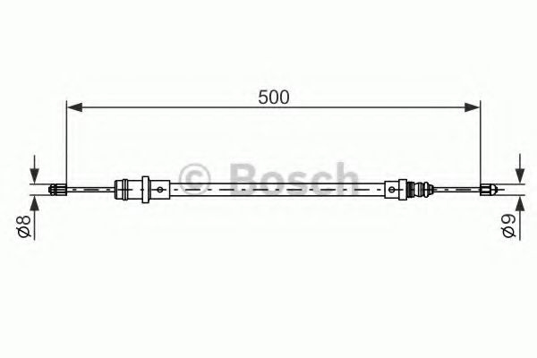 Cablu, frana de parcare PEUGEOT EXPERT (224) (1995 - 2016) BOSCH 1 987 477 565 piesa NOUA