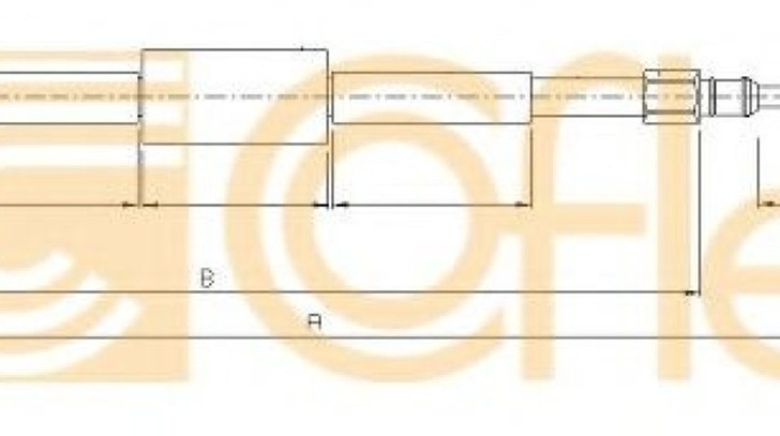 Cablu, frana de parcare RENAULT MEGANE II Limuzina (LM0/1) (2003 - 2016) COFLE 10.6687 piesa NOUA