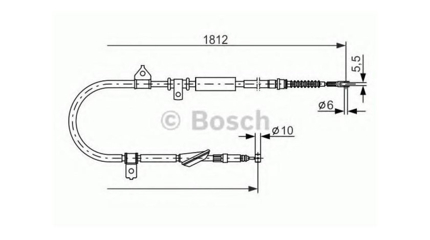 Cablu, frana de parcare Rover 200 cupe (XW) 1992-1999 #2 1987477888