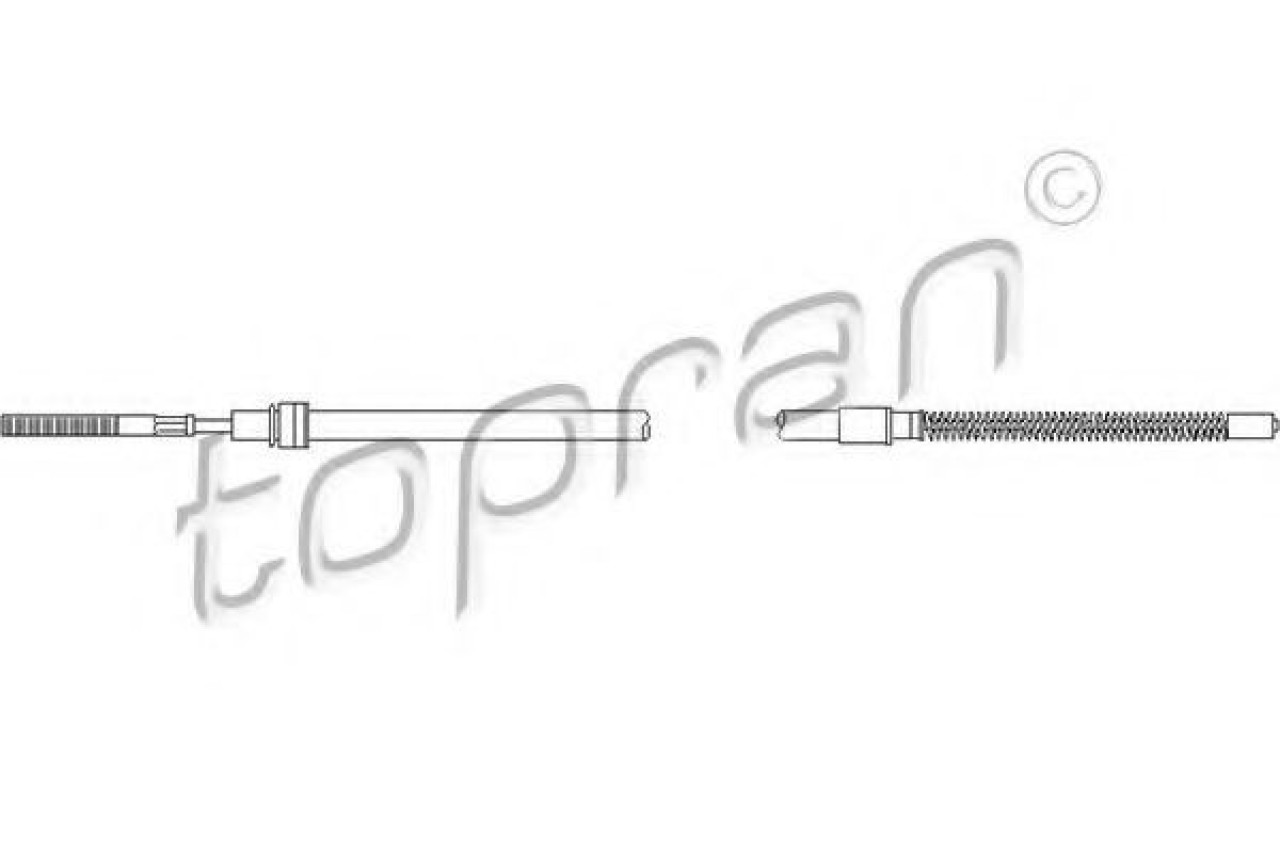 Cablu, frana de parcare SEAT CORDOBA Vario (6K5) (1996 - 1999) TOPRAN 104 023 piesa NOUA