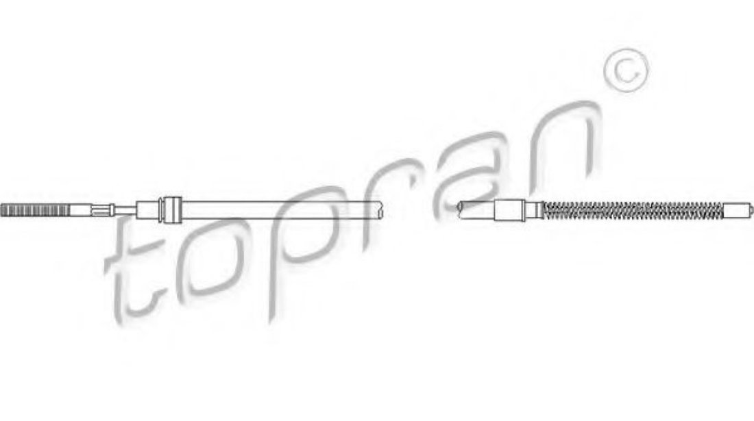 Cablu, frana de parcare SEAT IBIZA II (6K1) (1993 - 1999) TOPRAN 104 023 piesa NOUA
