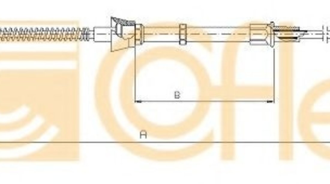 Cablu, frana de parcare SEAT IBIZA II (6K1) (1993 - 1999) COFLE 10.7132 piesa NOUA