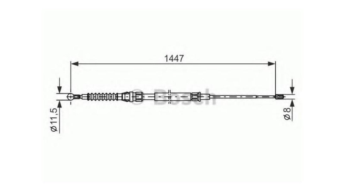 Cablu, frana de parcare Seat SEAT ALTEA (5P1) 2004-2016 #3 1987477958