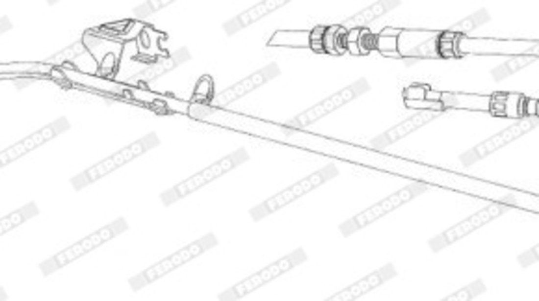 Cablu, frana de parcare spate dreapta (FHB432942 FERODO PREMIER) VW