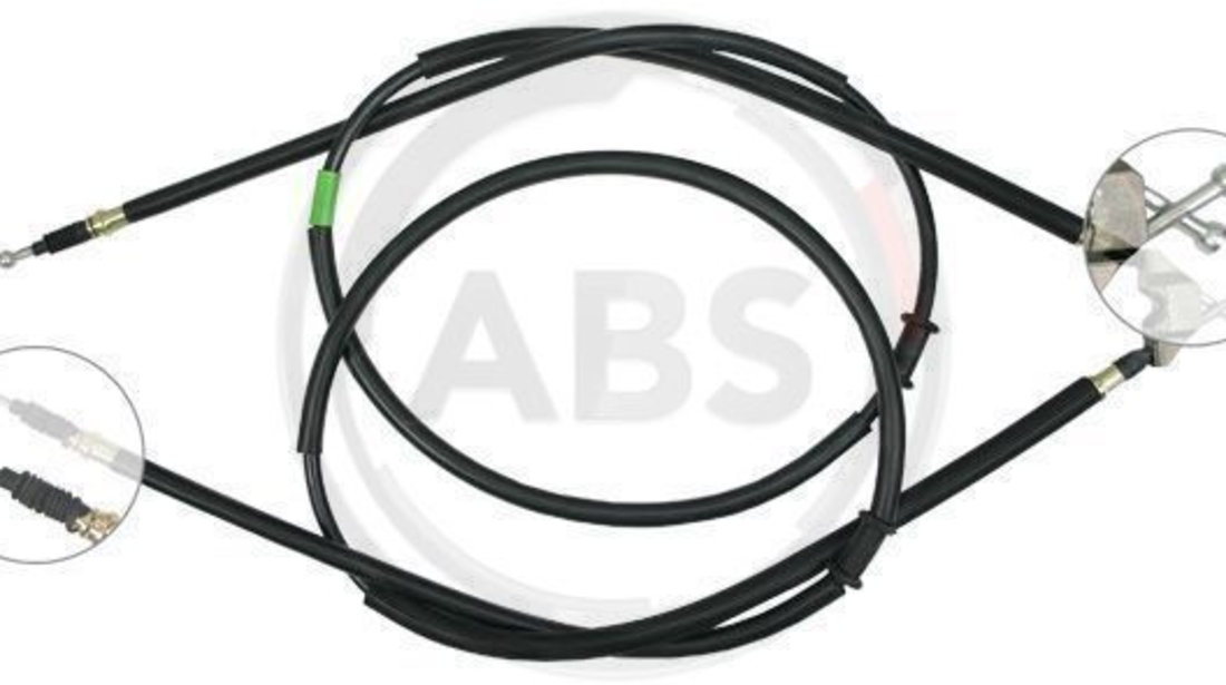Cablu, frana de parcare spate (K12815 ABS) OPEL,VAUXHALL