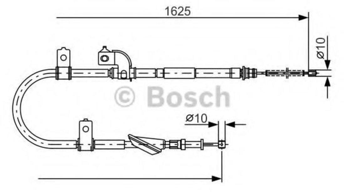 Cablu, frana de parcare SUBARU FORESTER (SF) (1997 - 2002) BOSCH 1 987 482 081 piesa NOUA