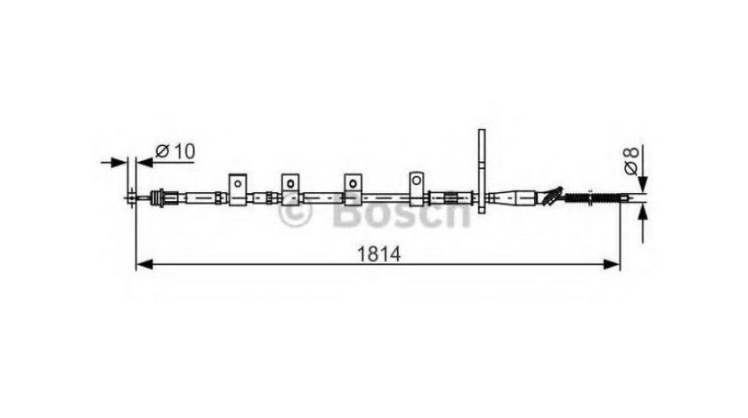 Cablu, frana de parcare Suzuki SWIFT III (MZ, EZ) 2005-2016 #2 1987482357