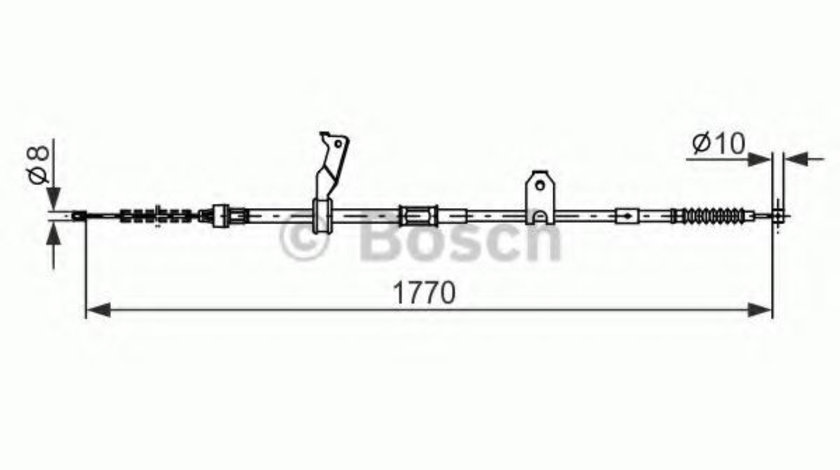 Cablu, frana de parcare TOYOTA AVENSIS Limuzina (T25) (2003 - 2008) BOSCH 1 987 482 300 piesa NOUA