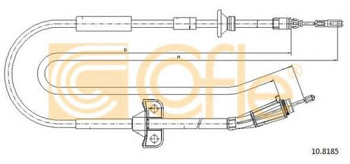 Cablu, frana de parcare VOLVO V70 II (SW) (2000 - 2007) COFLE 10.8185 piesa NOUA