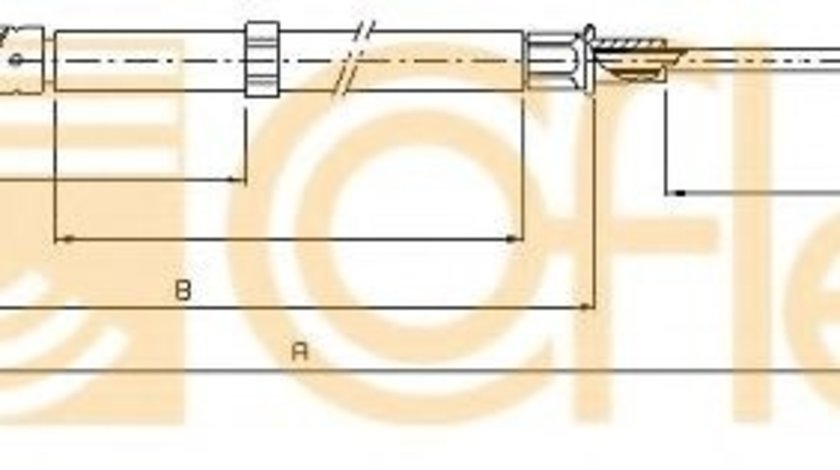 Cablu, frana de parcare VW GOLF IV Variant (1J5) (1999 - 2006) COFLE 10.7508 piesa NOUA