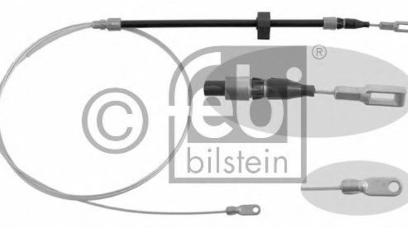 Cablu, frana de parcare VW LT II platou / sasiu (2DC, 2DF, 2DG, 2DL, 2DM) (1996 - 2006) FEBI BILSTEIN 27974 piesa NOUA