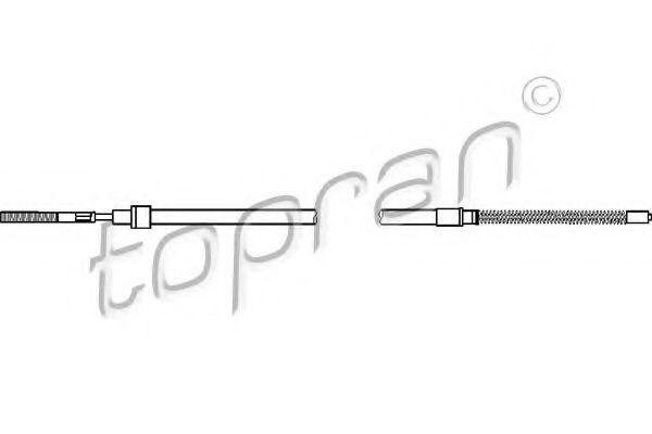 Cablu, frana de parcare VW PASSAT Variant (3A5, 35I) (1988 - 1997) TOPRAN 108 332 piesa NOUA