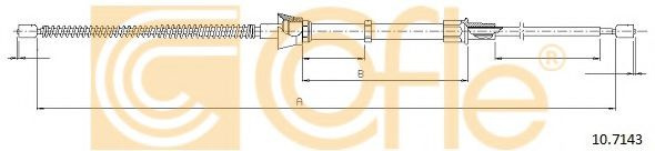 Cablu, frana de parcare VW UP (2011 - 2016) COFLE 10.7143 piesa NOUA