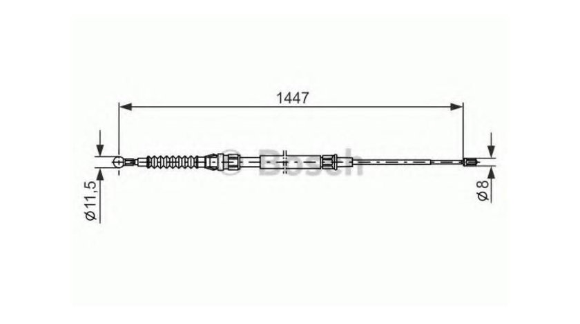 Cablu frana mana Volkswagen VW GOLF V Variant (1K5) 2007-2009 #3 1987477958