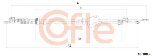 Cablu,transmisie manuala (181803 COFLE) TOYOTA