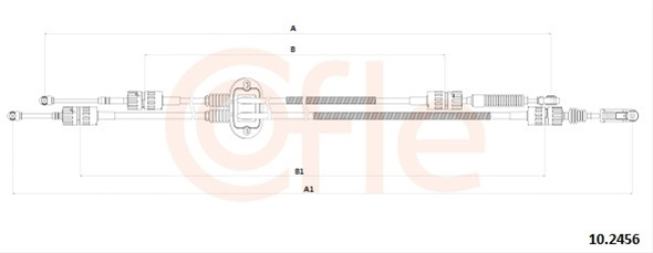 Cablu,transmisie Manuala Cofle Ford 10.2456