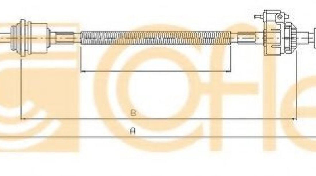 Cablu,transmisie manuala FORD TRANSIT bus (FD, FB, FS, FZ, FC) (2000 - 2006) COFLE 10.2451 piesa NOUA