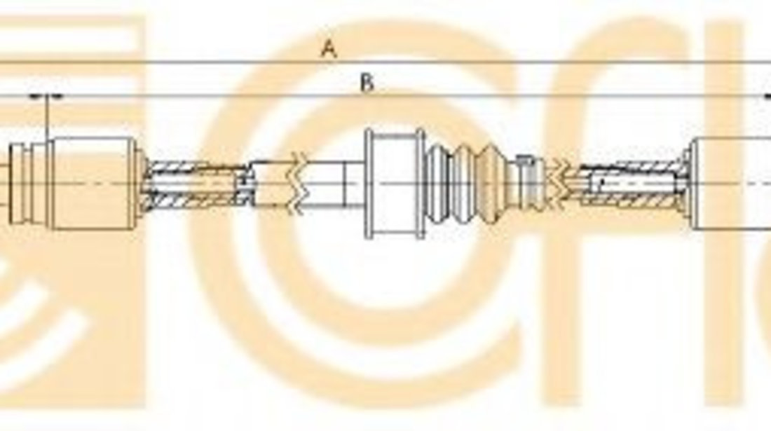 Cablu,transmisie manuala MERCEDES V-CLASS (638/2) (1996 - 2003) COFLE 11.3350 piesa NOUA