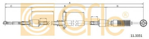 Cablu,transmisie manuala MERCEDES V-CLASS (638/2) (1996 - 2003) COFLE 11.3351 piesa NOUA