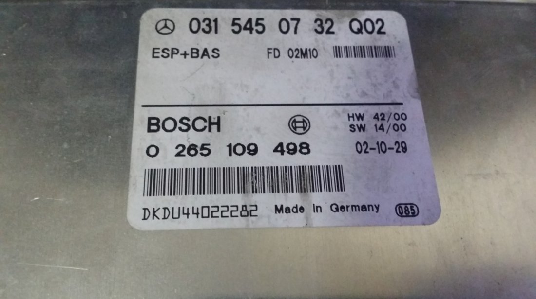 CALCULATOR ABS esp bas mercedes benz w210 ref 031 545 07 32 #2701719