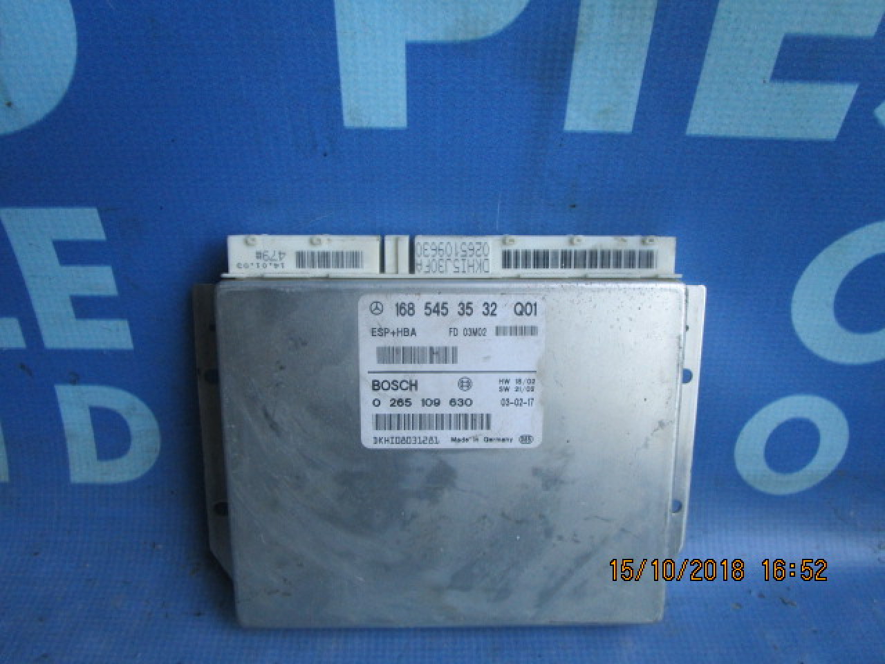 Calculator ABS Mercedes A170 W168; Bosch 0 265 109 630 (ESP)