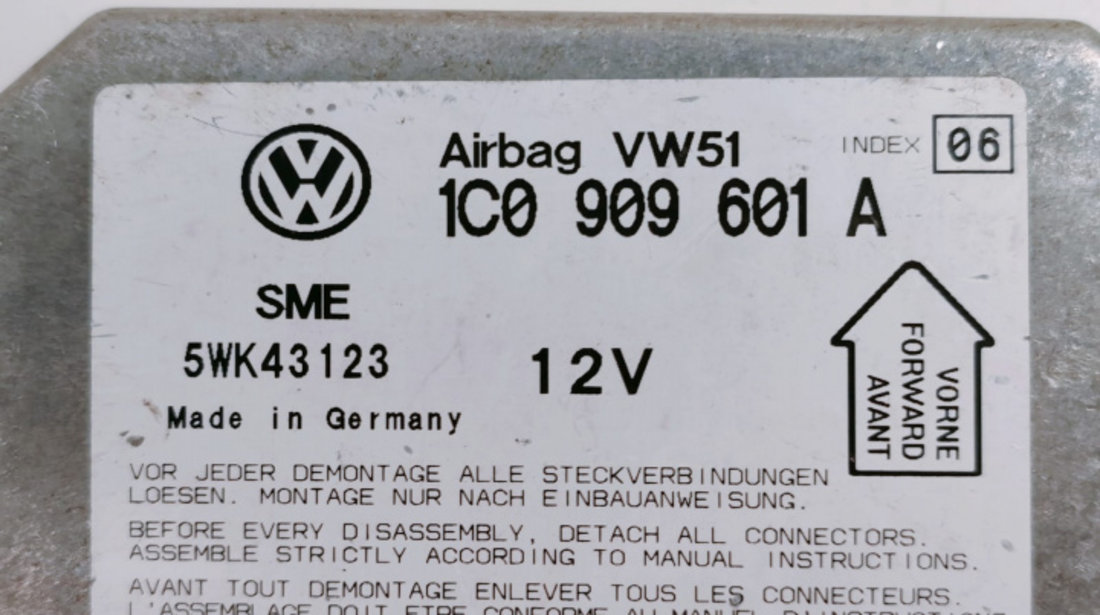 Calculator airbag 1C0909601A Skoda Fabia 6Y [1999 - 2004]