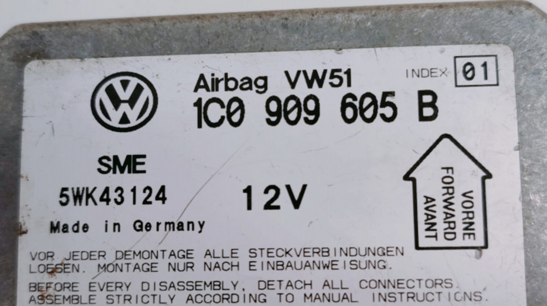 Calculator airbag 1C0909605B Volkswagen VW Passat B5 [1996 - 2000]