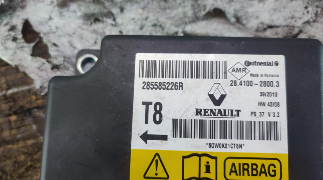 Calculator airbag 285585226r Renault Megane 3 [2008 - 2014] 1.5 dci K9K837