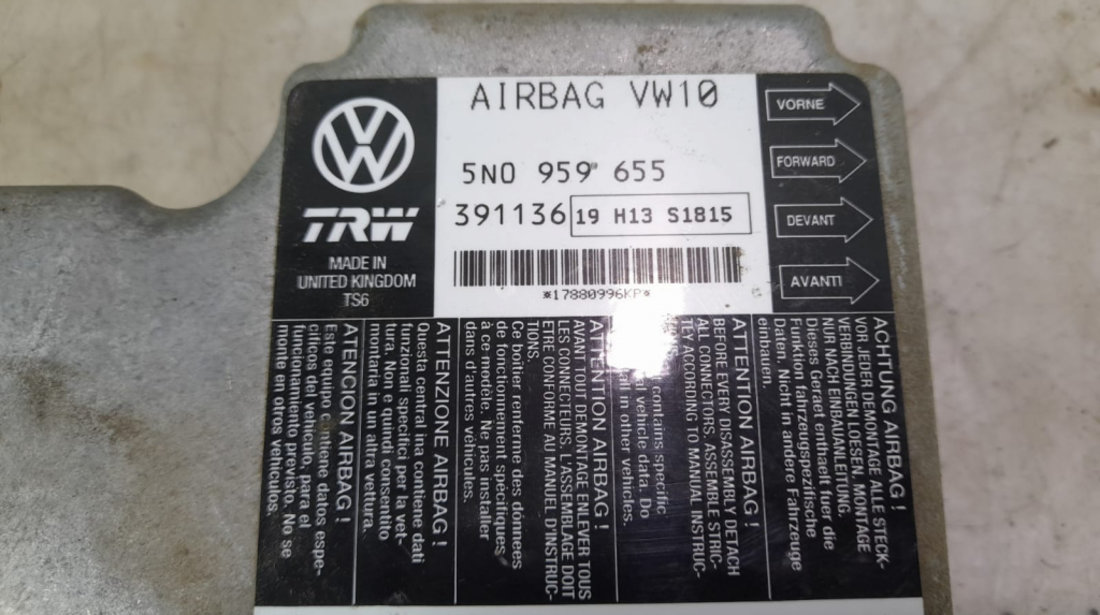 Calculator airbag 5N0959655 Volkswagen VW Tiguan 5N [2007 - 2011] 2.0 tdi CBAB 4x4