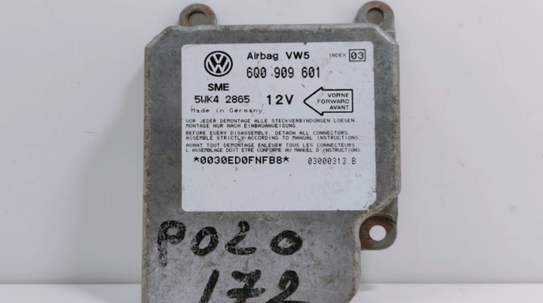 Calculator airbag 6Q0909601 Volkswagen VW Golf 4 [1997 - 2006]