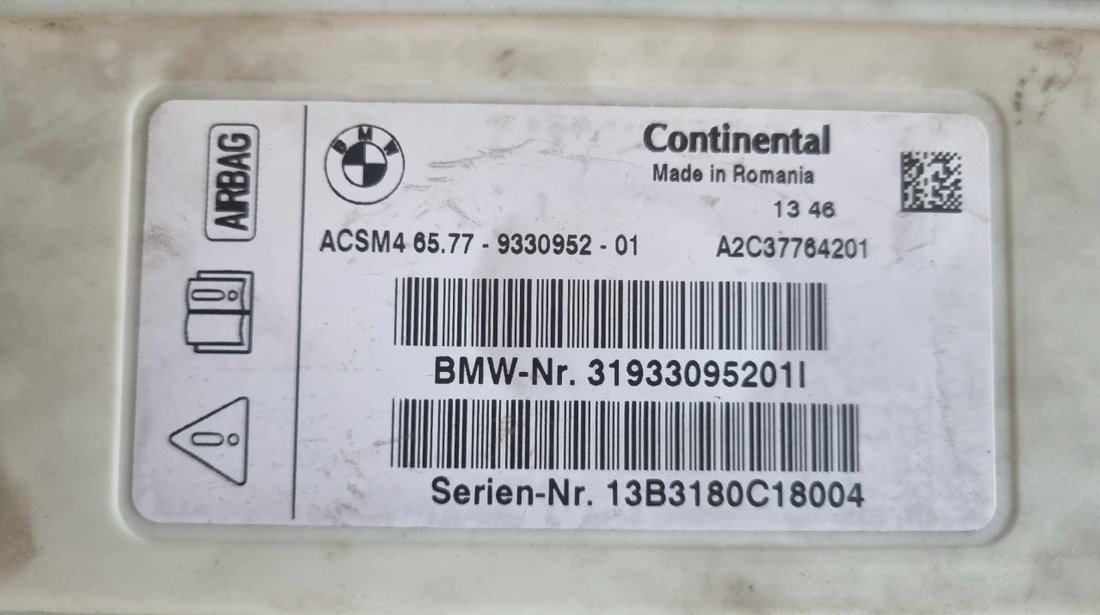 Calculator airbag 9330952 BMW Seria 6 F13