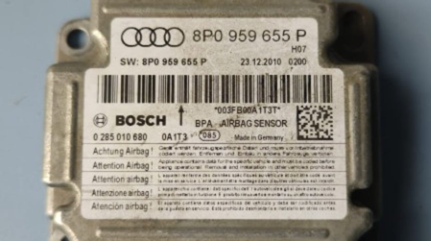 Calculator airbag Audi A3 8P Facelift 2009 - 2012 2.0 Tdi CFF Cod : 8P0959655P