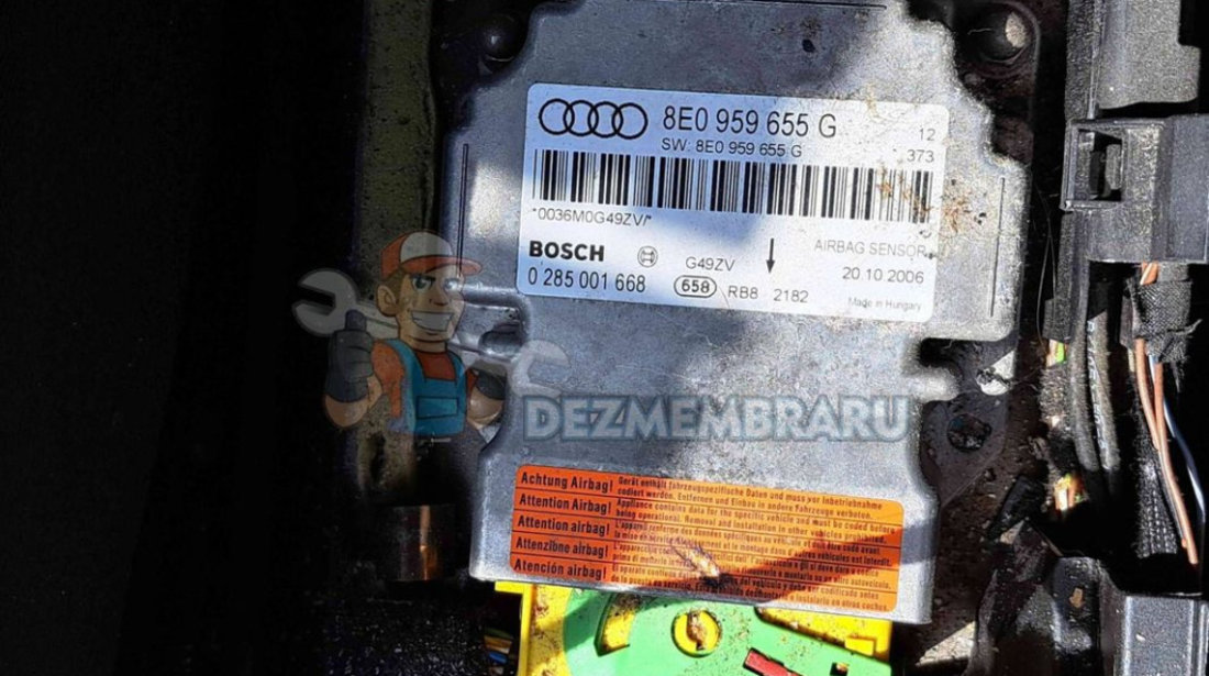Calculator airbag Audi A4 Avant (8ED, B7) [Fabr 2004-2008] 8E0959655G 0285001668