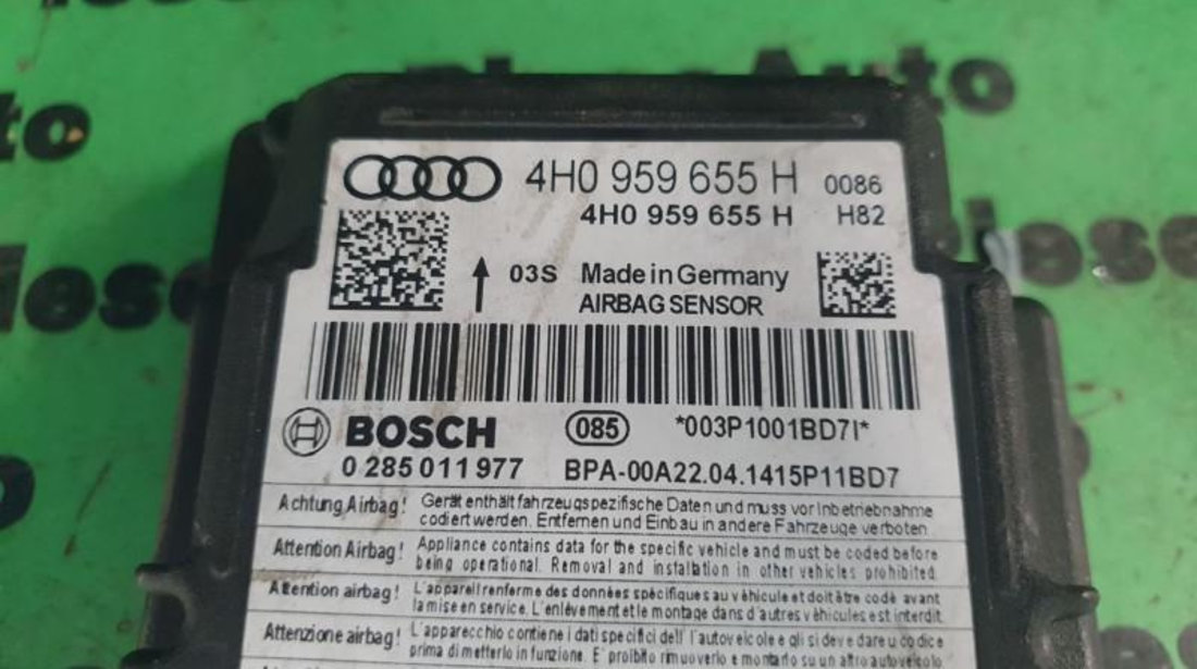 Calculator airbag Audi A6 (2010->) [4G2, C7] 4h0959655h