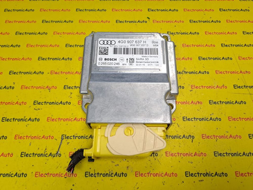 Calculator Airbag Audi A6, 4G0907637H, 4G0907637D, 0265020246,