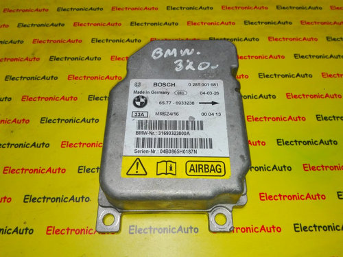 Calculator airbag BMW 0285001681, 65776933238