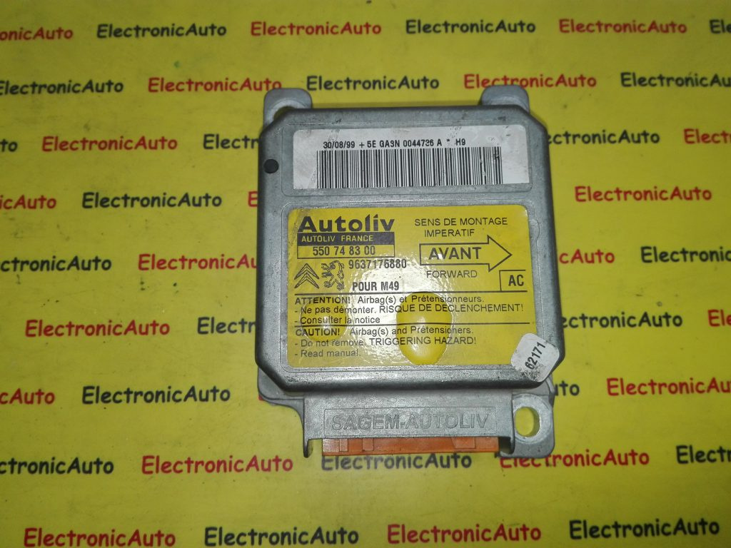 Calculator airbag Citroen 550748300, 9637176880