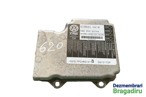 Calculator airbag Cod: 5N0959655AA Volkswagen VW Passat B7 [2010 - 2015] Variant wagon 5-usi 1.6 MT ...